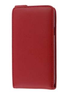 Genuine Leather Flip Case for Samsung I9100 Galaxy S2 - Red
