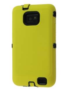 Defender Case for Samsung I9100 Galaxy S2 - Yellow/Black Impact Case