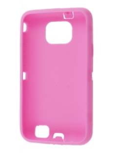 Defender Case for Samsung I9100 Galaxy S2 - Baby Pink/Black