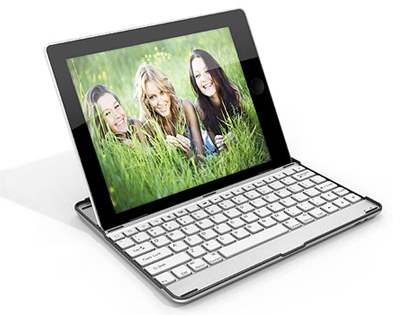 Aluminium Bluetooth Keyboard for iPad 2/3/4 - White