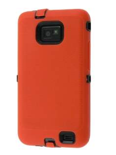 Defender Case for Samsung I9100 Galaxy S2 - Vermillion/Black Impact Case