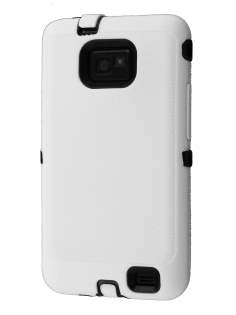 Defender Case for Samsung I9100 Galaxy S2 - White/Black Impact Case