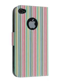 Vintage Inspired Lacquered Slim Synthetic Leather Portfolio Case for iPhone 4/4S