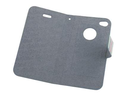 Vintage Inspired Lacquered Slim Synthetic Leather Portfolio Case for iPhone 4/4S