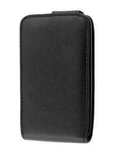 HTC ChaCha Genuine Leather Flip Case - Black