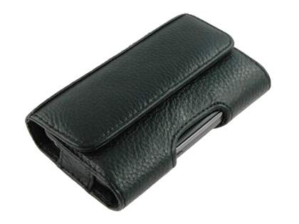 Samsung Galaxy Fit S5670 Synthetic Leather Belt Pouch - Black