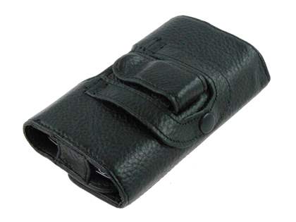 Samsung Galaxy Fit S5670 Synthetic Leather Belt Pouch - Black