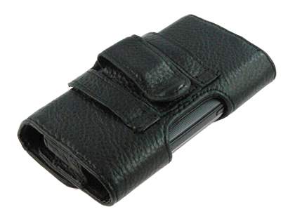 Samsung Galaxy Fit S5670 Synthetic Leather Belt Pouch - Black
