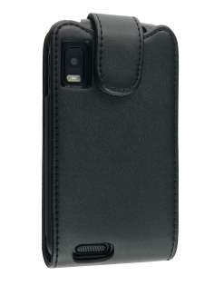 Motorola ATRIX 4G MB860 Synthetic Leather Flip Case - Black Motorola ATRIX 4G MB860 Synthetic Leather Flip Case - Black