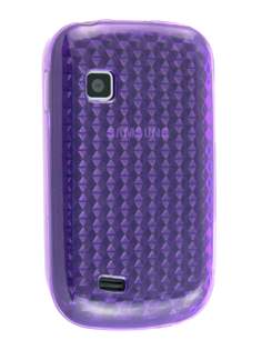 TPU Gel Case for Samsung Galaxy Fit S5670 - Diamond Purple