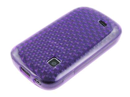 TPU Gel Case for Samsung Galaxy Fit S5670 - Diamond Purple