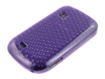 TPU Gel Case for Samsung Galaxy Fit S5670 - Diamond Purple