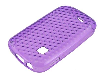 TPU Gel Case for Samsung Galaxy Fit S5670 - Diamond Purple