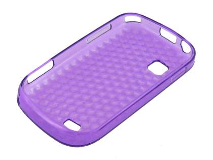 TPU Gel Case for Samsung Galaxy Fit S5670 - Diamond Purple