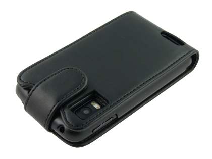 Motorola ATRIX 4G MB860 Synthetic Leather Flip Case - Black