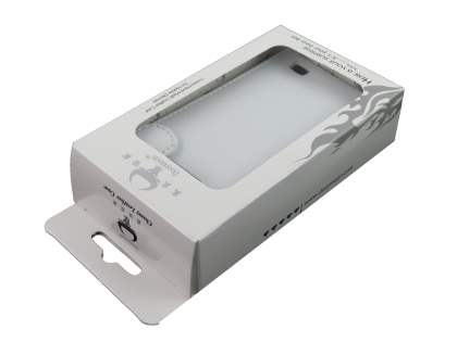 Genuine Leather Flip Case for Samsung I9100 Galaxy S2 - White