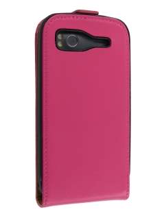 Synthetic Leather Flip Case for HTC Sensation - Pink
