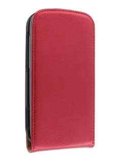 HTC Sensation Slim Synthetic Leather Flip Case - Red