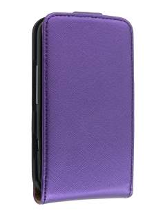 Synthetic Leather Flip Case for HTC ChaCha - Purple
