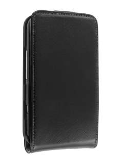 Synthetic Leather Flip Case for HTC ChaCha - Black