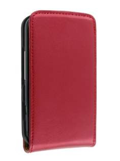 Synthetic Leather Flip Case for HTC ChaCha - Red