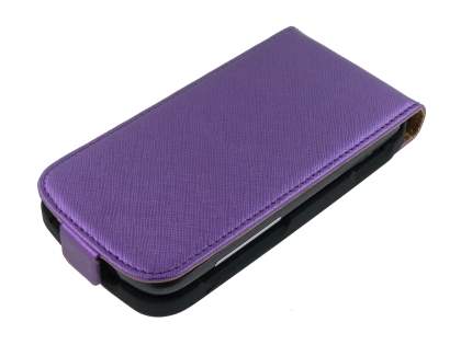 HTC Sensation Slim Synthetic Leather Flip Case - Purple