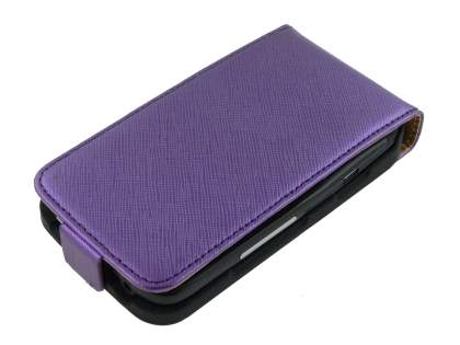 Synthetic Leather Flip Case for HTC ChaCha - Purple