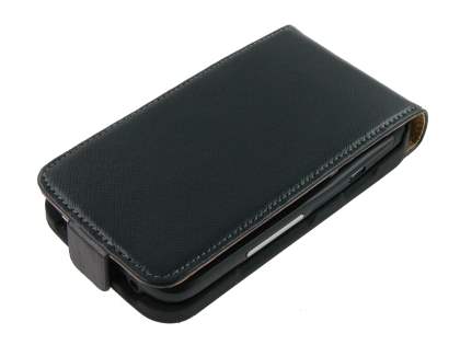 Synthetic Leather Flip Case for HTC ChaCha - Black