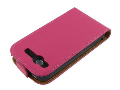 Synthetic Leather Flip Case for HTC Desire S - Pink