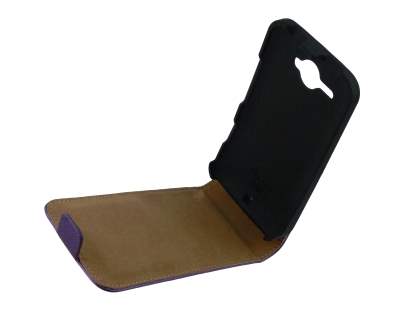 Synthetic Leather Flip Case for HTC ChaCha - Purple