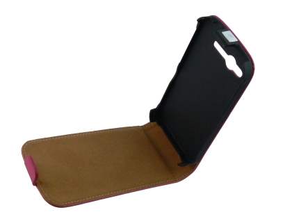 Synthetic Leather Flip Case for HTC Desire S - Pink