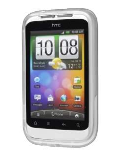 HTC Wildfire S TPU Gel Case - Frosted Clear