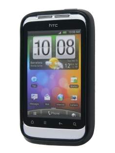HTC Wildfire S TPU Gel Case - Frosted Black