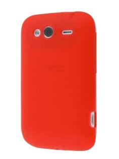 HTC Wildfire S TPU Gel Case - Frosted Red HTC Wildfire S TPU Gel Case - Frosted Red