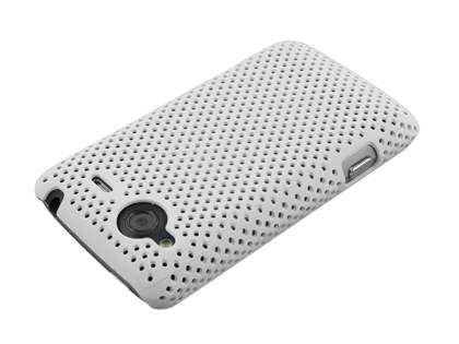 HTC Salsa Mesh Case - Pearl White