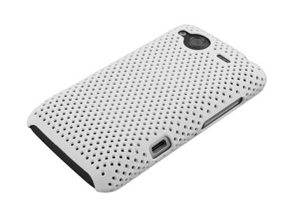 HTC Salsa Mesh Case - Pearl White
