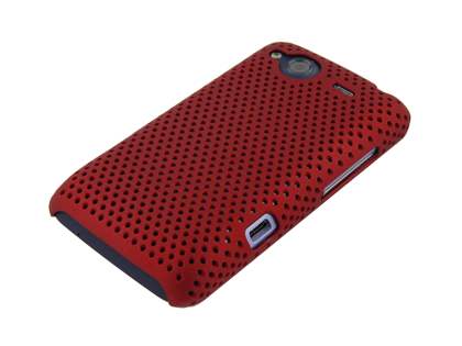 HTC Salsa Mesh Case - Burgundy Red