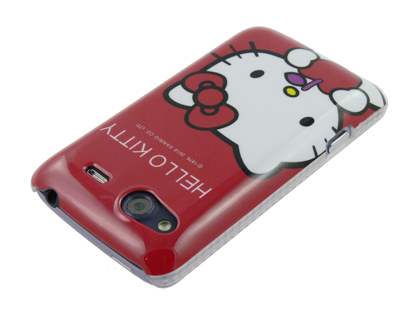 Hello Kitty Back Case for HTC Salsa - White/Red
