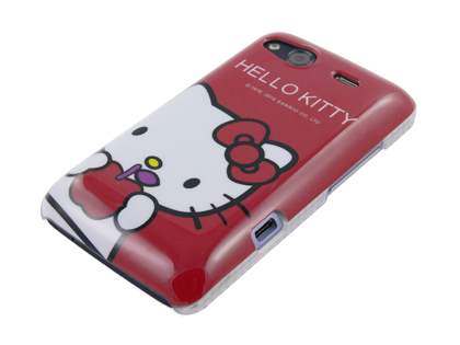 Hello Kitty Back Case for HTC Salsa - White/Red