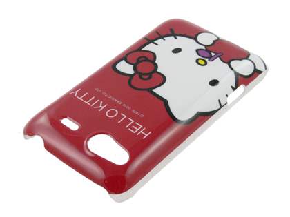 Hello Kitty Back Case for HTC Salsa - White/Red