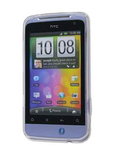 HTC Salsa TPU Gel Case - Diamond Clear