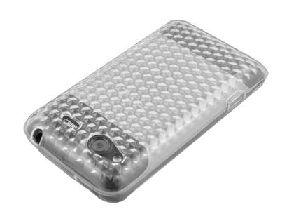 HTC Salsa TPU Gel Case - Diamond Clear