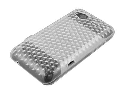 HTC Salsa TPU Gel Case - Diamond Clear