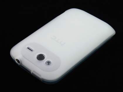 HTC Wildfire S TPU Gel Case - Frosted Clear