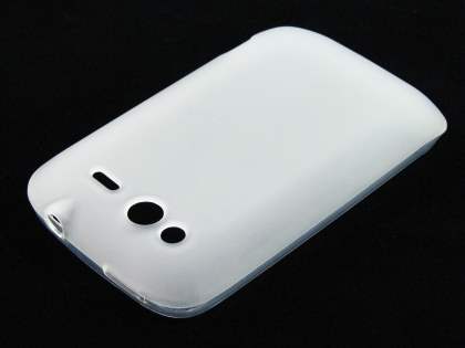 HTC Wildfire S TPU Gel Case - Frosted Clear