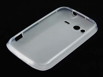 HTC Wildfire S TPU Gel Case - Frosted Clear