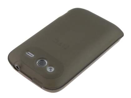 HTC Wildfire S TPU Gel Case - Frosted Grey