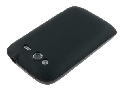 HTC Wildfire S TPU Gel Case - Frosted Black