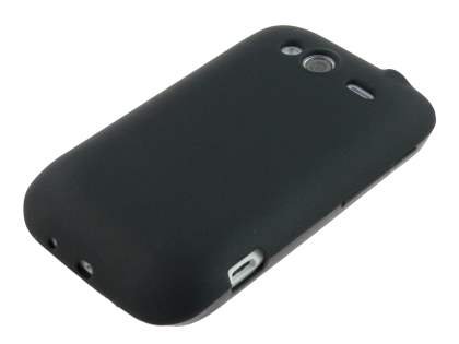 HTC Wildfire S TPU Gel Case - Frosted Black
