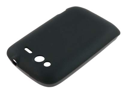HTC Wildfire S TPU Gel Case - Frosted Black